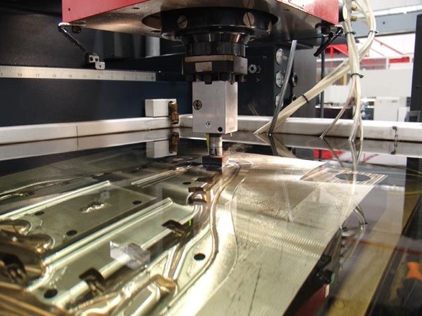 CNC milling machine in operation